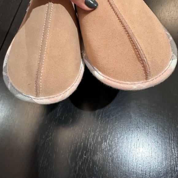 BARBOUR  Baby Pink Suede Upper Simone slippers UK 4 - Picture 6 of 11
